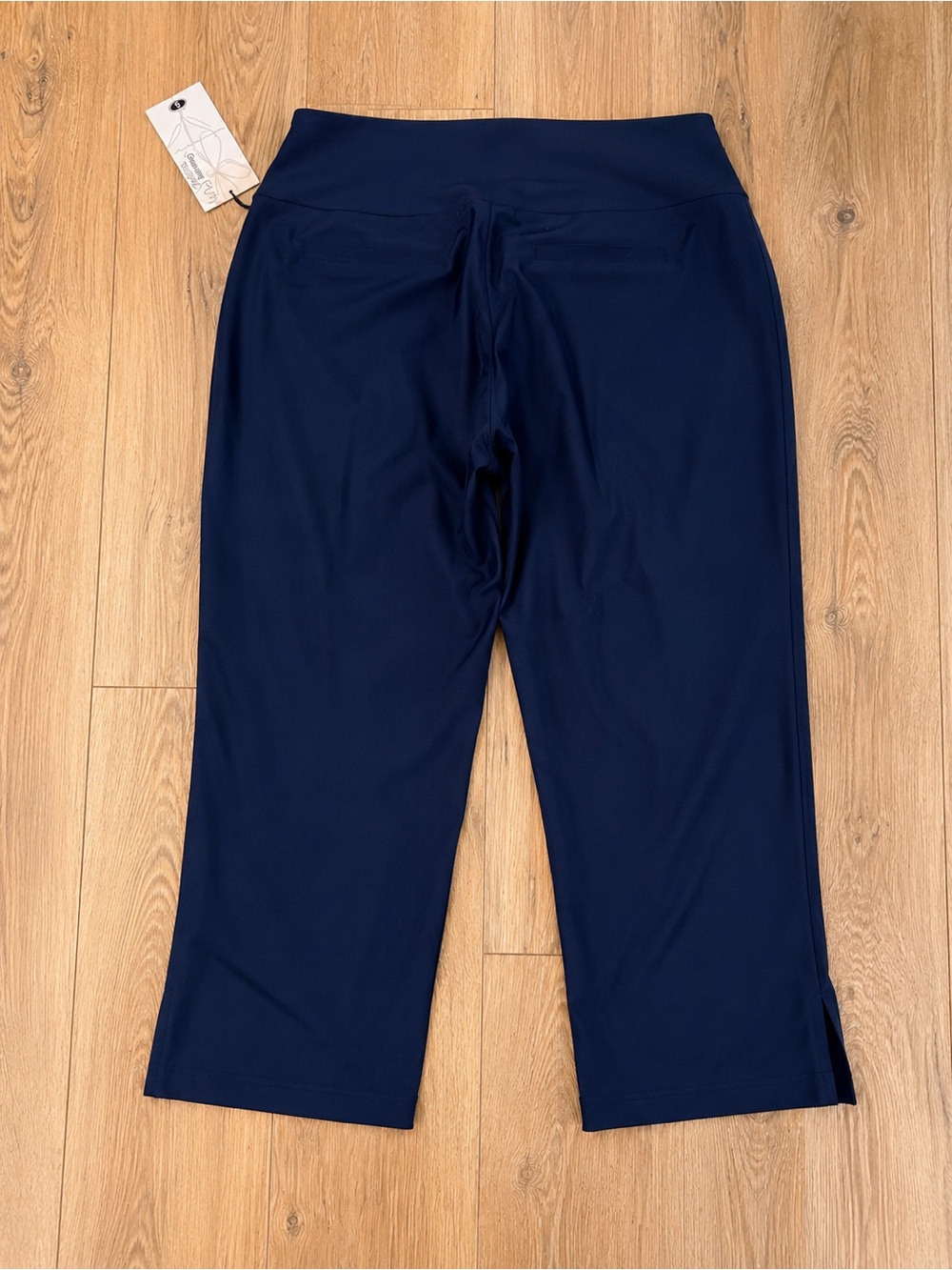 NWT Lulu-B Bangladine Contemporary Capri Pants in Navy, Size 6 - Picture 5 of 7